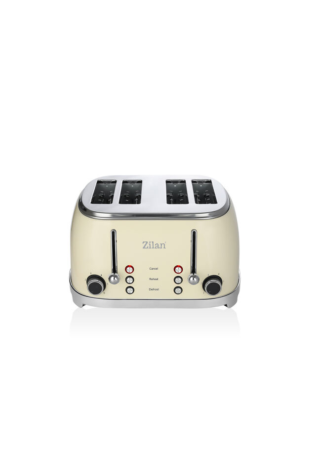 Zln1214 | Retro Ekmek Kızartma Makinesi | 6 Kademeli | Buz Çözme | Yeniden Isıtma | 1500w