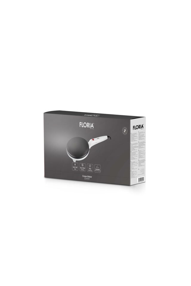 ZLN7911 Elektrikli Krep Makinesi | 700W | Yapışmaz Yüzey | BPA Free | Beyaz
