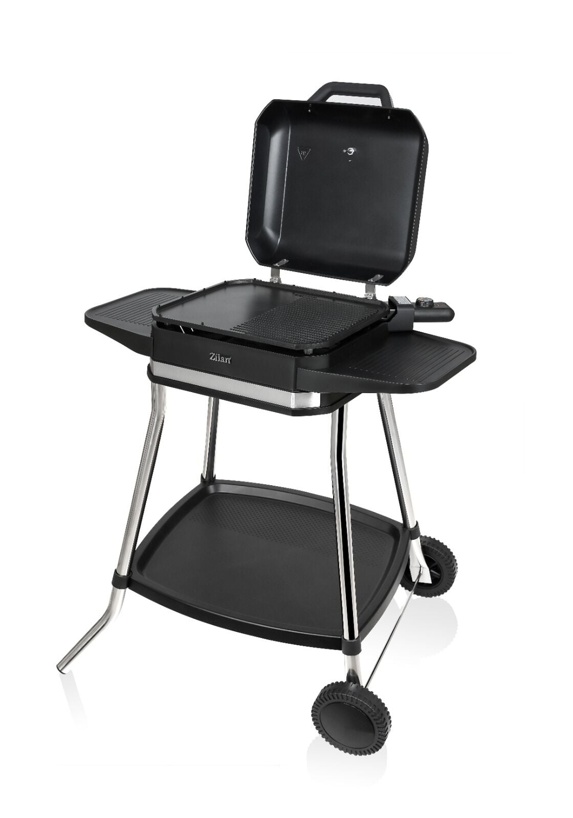 Zilan ZLN2501 Elektrikli Barbekü Mangal | Standlı | Kapaklı | Döküm ızgara