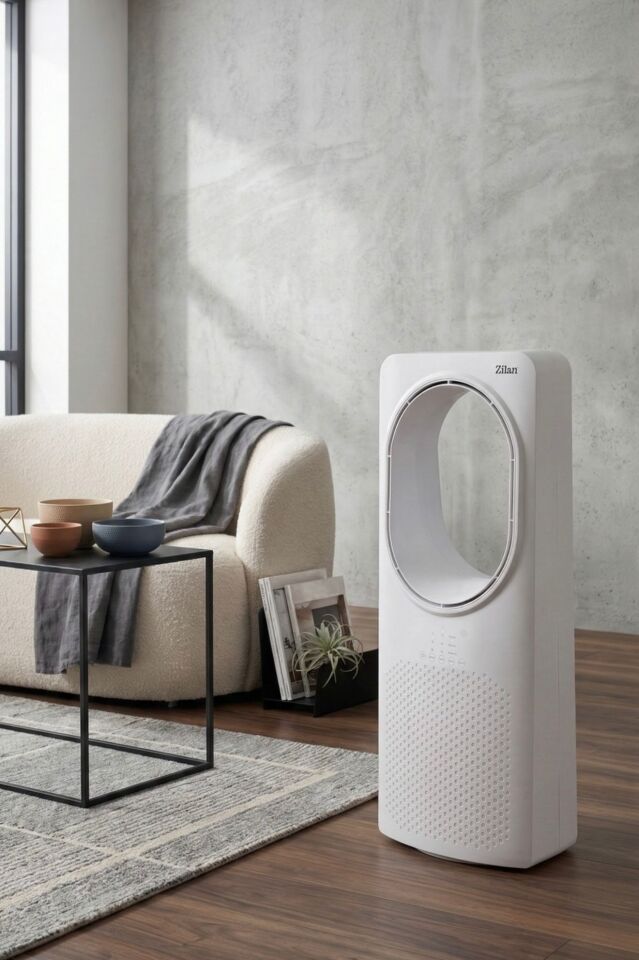 Zilan ZLN1078 Kule Tipi Vantilatör | Uzaktan Kumandalı | Zaman Ayarlı Pervanesiz Fan