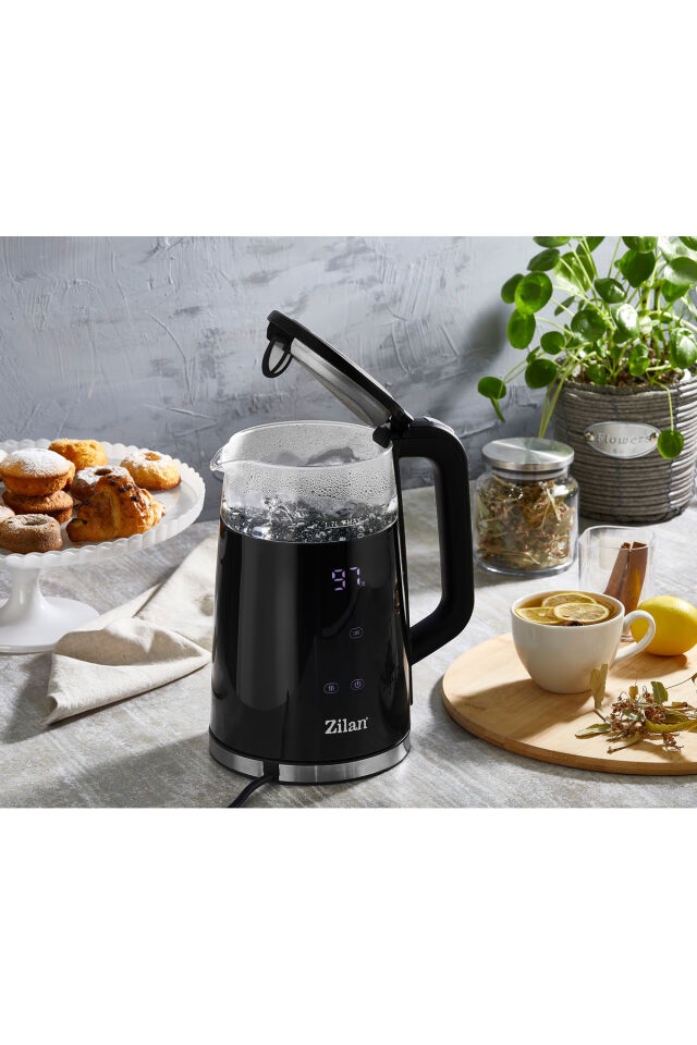 ZLN7859  Dijital Çift Camlı Su Isıtıcı | 1.7 L | Ayarlanabilir Isı | Kattle | 2200W