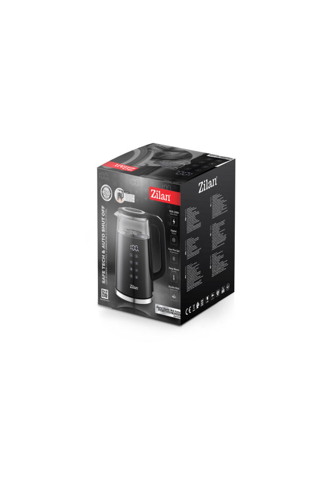 ZLN7859  Dijital Çift Camlı Su Isıtıcı | 1.7 L | Ayarlanabilir Isı | Kattle | 2200W