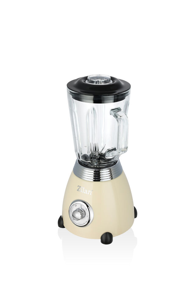 ZLN1207 | Retro Stand Blender | 1,5l Cam Hazne | 500w Blendar | 2 Hız Ayarı | Bej