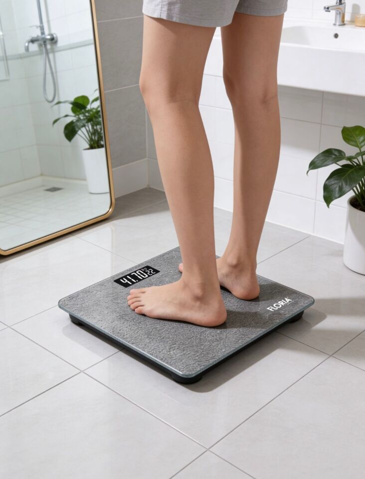 ZLN1987 Dijital Banyo Tartısı Cam Yüzey LED Ekran 180 Kg. Kapasiteli Banyo Baskül
