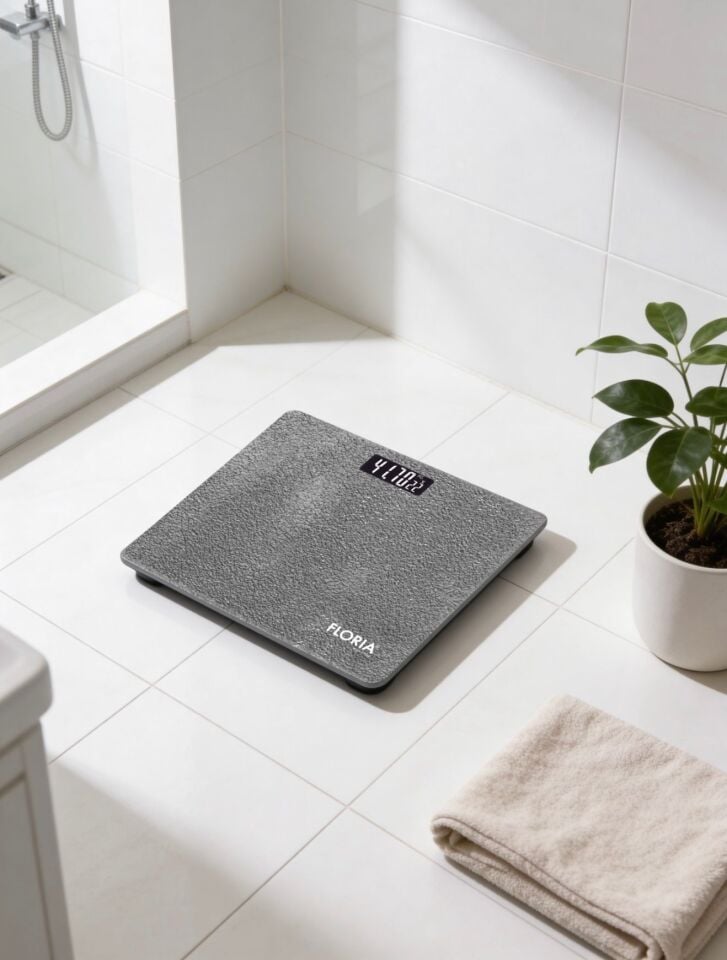 ZLN1987 Dijital Banyo Tartısı Cam Yüzey LED Ekran 180 Kg. Kapasiteli Banyo Baskül