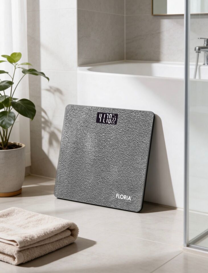 ZLN1987 Dijital Banyo Tartısı Cam Yüzey LED Ekran 180 Kg. Kapasiteli Banyo Baskül