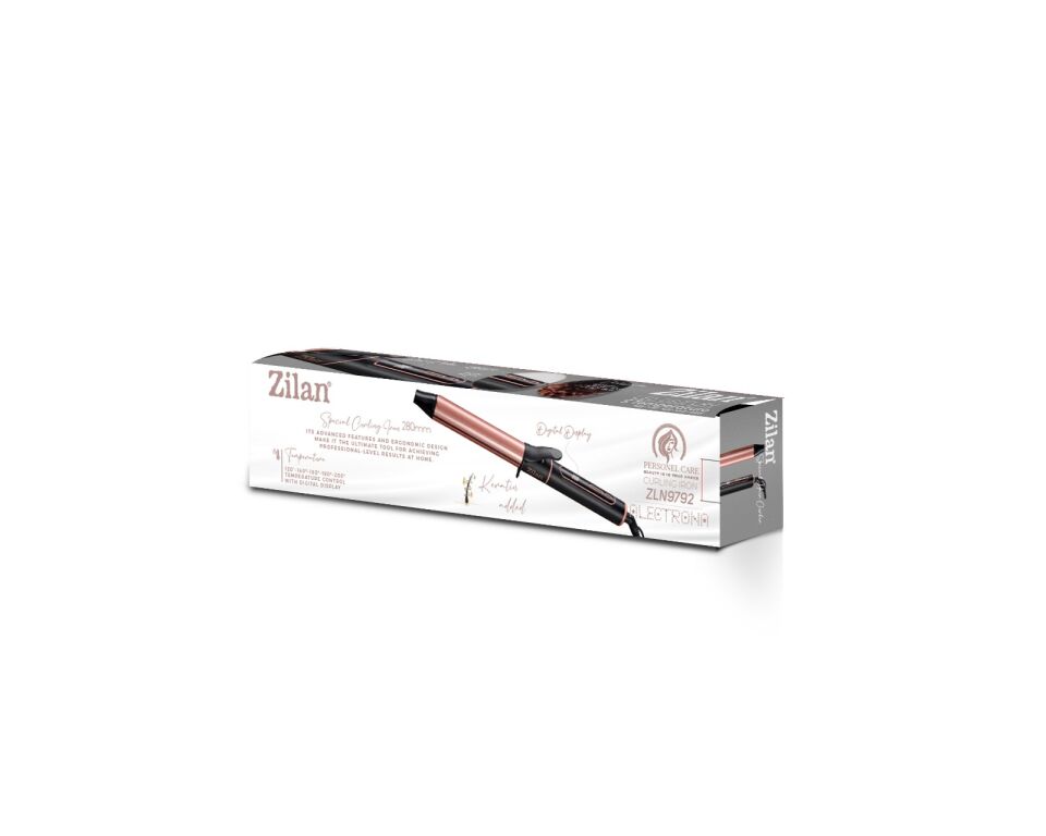 ZLN9792 Alectrona Pro Saç Şekillendirici | 5 Seviye Isı Ayarlı Saç Maşası | Seramik | Çapı 28mm
