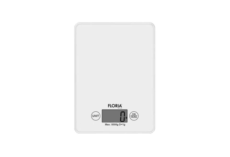ZLN1685 Dijital Mutfak Tartısı Hassas Ölçüm LCD Ekran 5 Kg Kapasiteli Beyaz