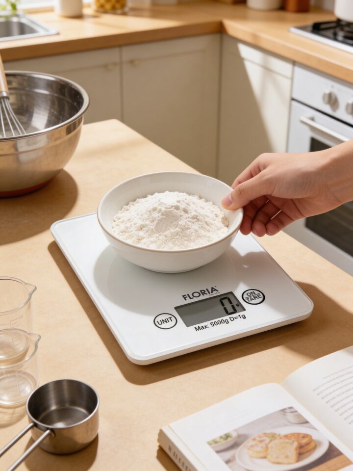 ZLN1685 Dijital Mutfak Tartısı Hassas Ölçüm LCD Ekran 5 Kg Kapasiteli Beyaz