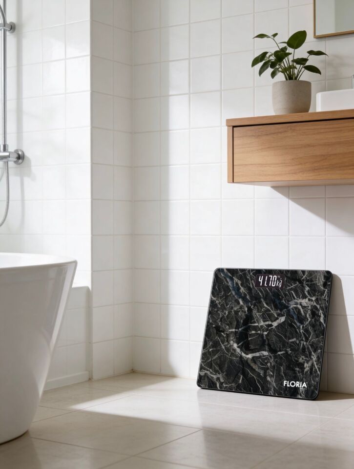 ZLN1970 Dijital Banyo Tartısı LED Ekran Dijital Baskül Cam Yüzey