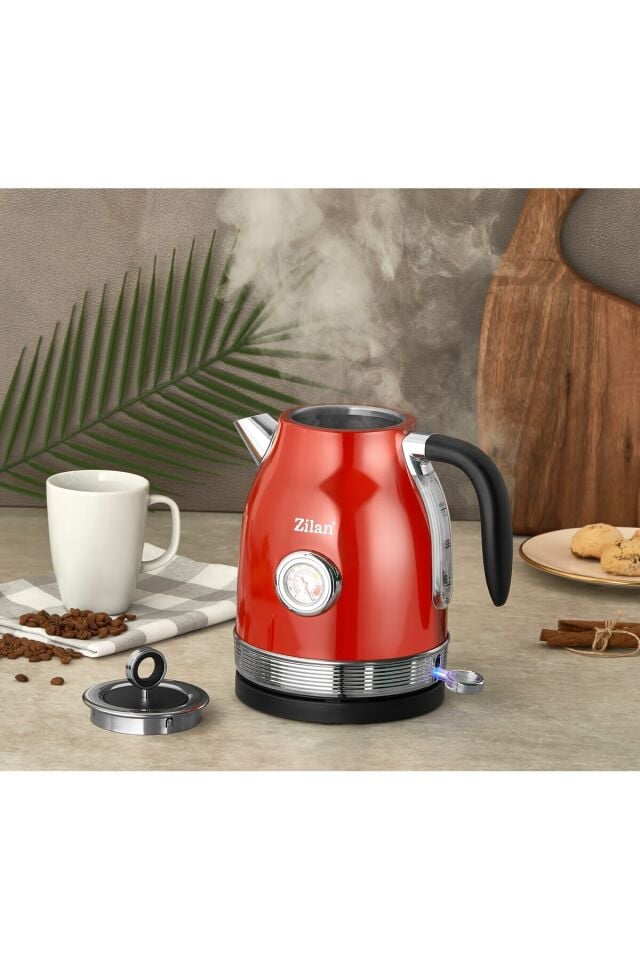 ZLN7033  Retro Su Isıtıcısı | 1,7L | Katlle | 2200W |  Kırmızı Retro Tasarım