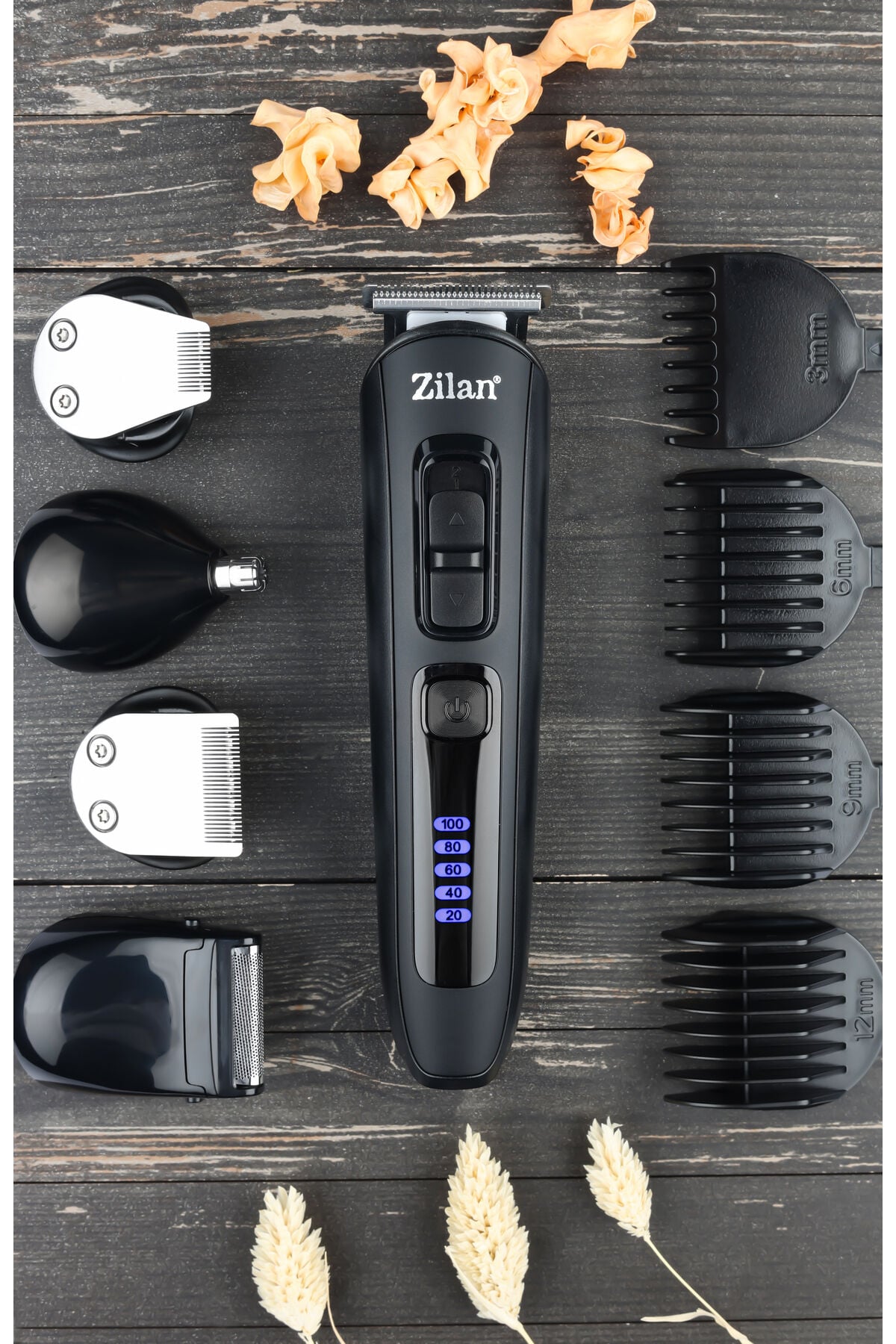ZLN8658 Saç Sakal Vücut Tıraş Makinesi | Uranus | Değiştirilebilir Başlık | Hızlı Şarj | Led