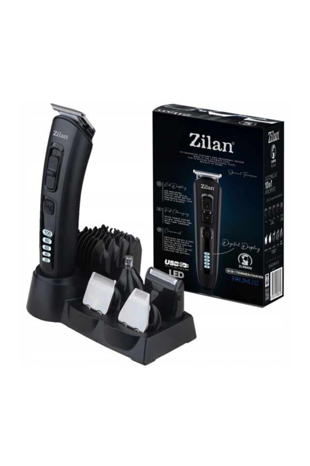 ZLN8658 Saç Sakal Vücut Tıraş Makinesi | Uranus | Değiştirilebilir Başlık | Hızlı Şarj | Led