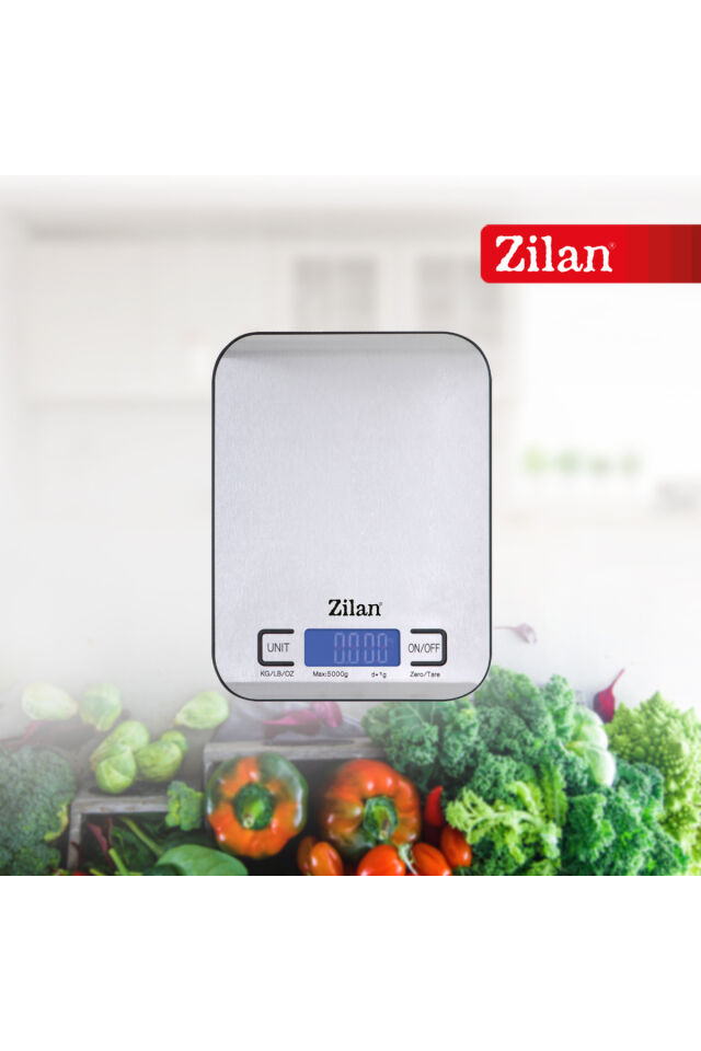 ZLN2984 Inox Dijital Mutfak Tartısı | 5 kg | Hassas Ölçüm | Otomatik Kapanma | Pil Dahil