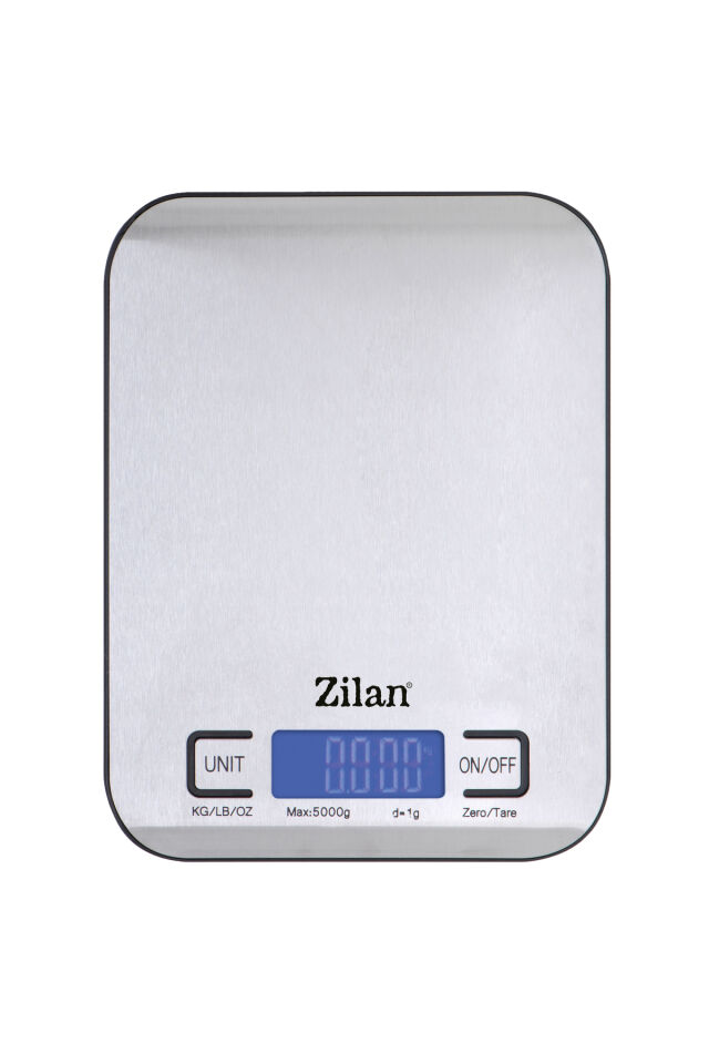 ZLN2984 Inox Dijital Mutfak Tartısı | 5 kg | Hassas Ölçüm | Otomatik Kapanma | Pil Dahil