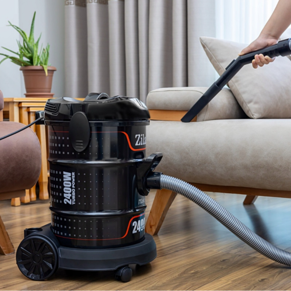 ZİLAN ZLN2006 Profesyonel Elektrikli Torbasız Süpürge | 2400W | 21L | Üfleme Fonksiyonu