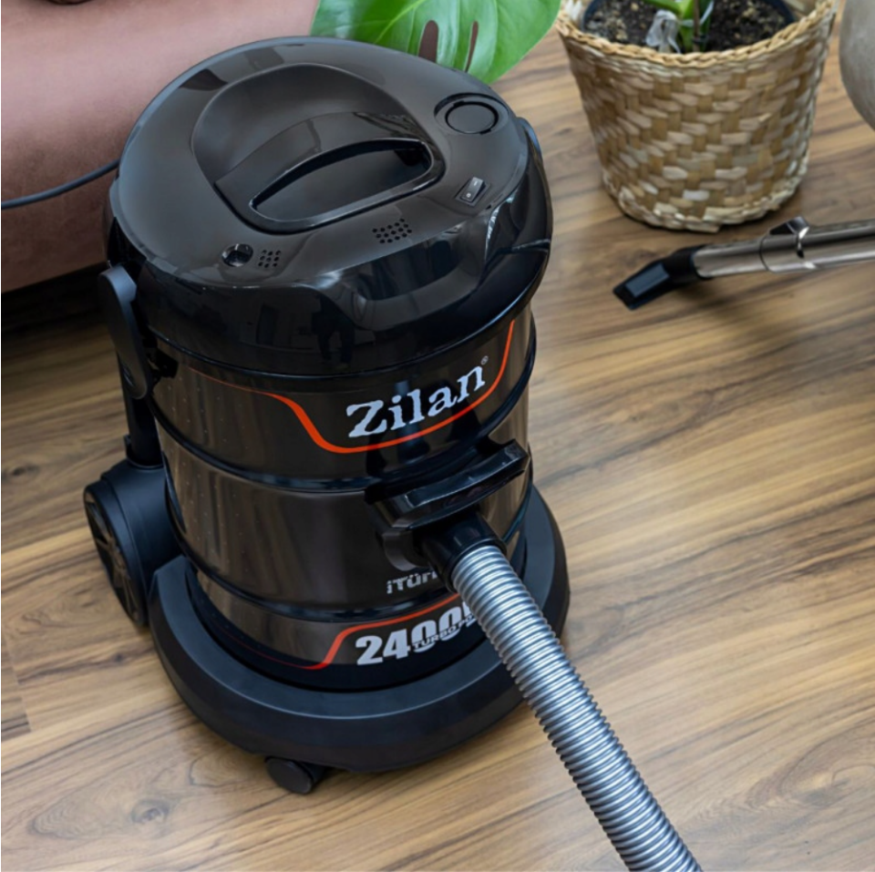 ZİLAN ZLN2006 Profesyonel Elektrikli Torbasız Süpürge | 2400W | 21L | Üfleme Fonksiyonu