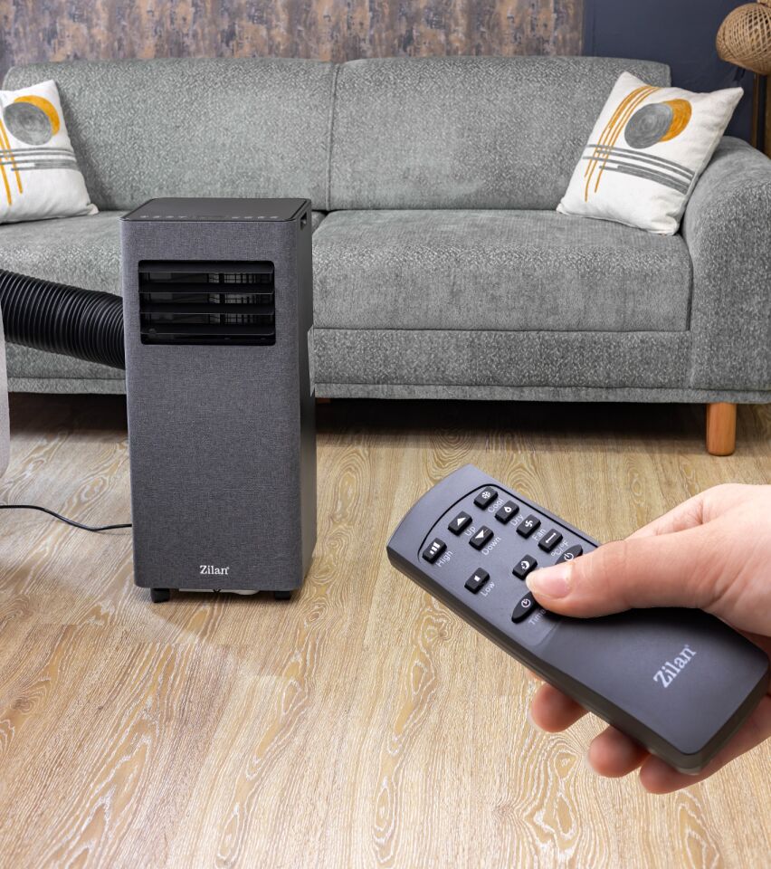 Zilan ZLN2617 Mobil Klima Taşınabilir & Kumandalı | 9000 BTU | 3'in 1 Soğutma Isıtma Nem Alma