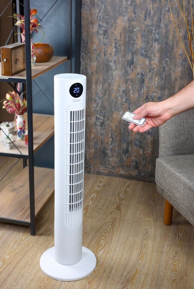 Zilan ZLN1023 Air Cooler | Kule Tipi Fan Uzaktan Kumandalı, Dokunmatik