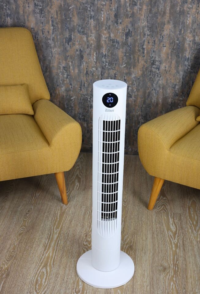 Zilan ZLN1023 Air Cooler | Kule Tipi Fan Uzaktan Kumandalı, Dokunmatik