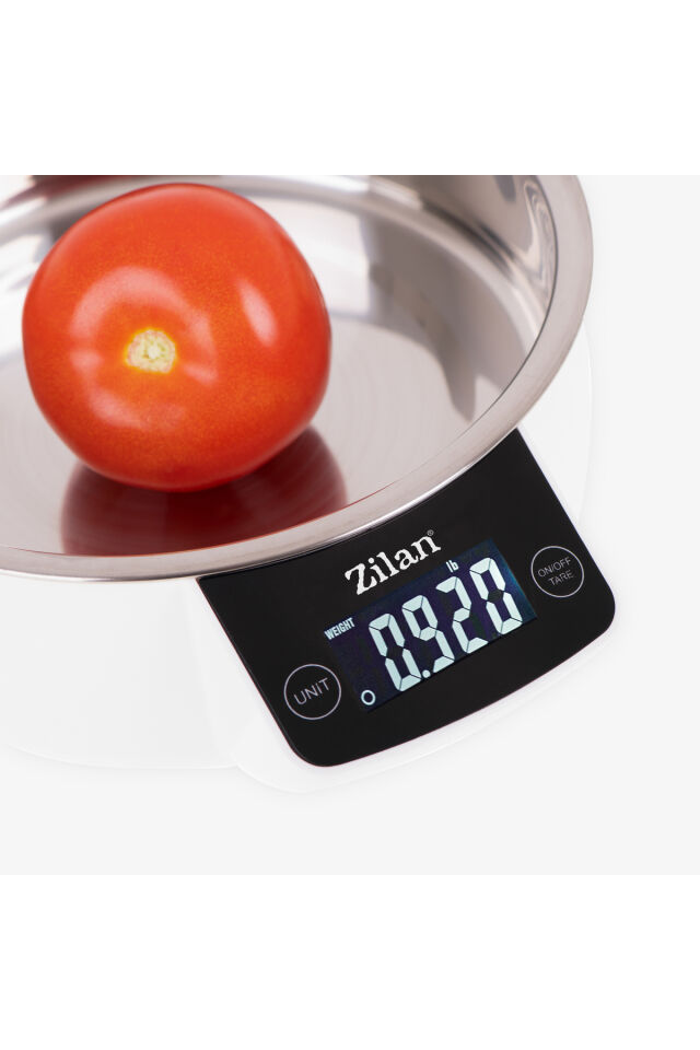 ZLN2977 Dijital Mutfak Tartısı | Kaseli | 5 kg | 1 gr Hassasiyet | LCD | Paslanmaz Çelik