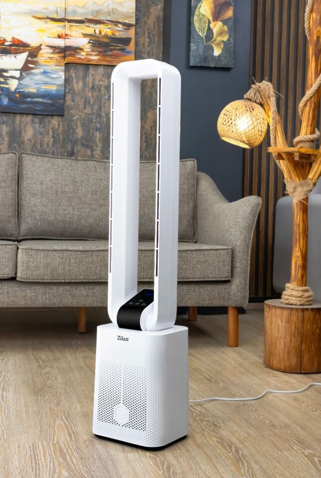 Zilan ZLN1085 Kule Tipi Vantilatör | Uzaktan Kumanda | Geniş Salınım |12 Hız Ayarı Diğital Fan