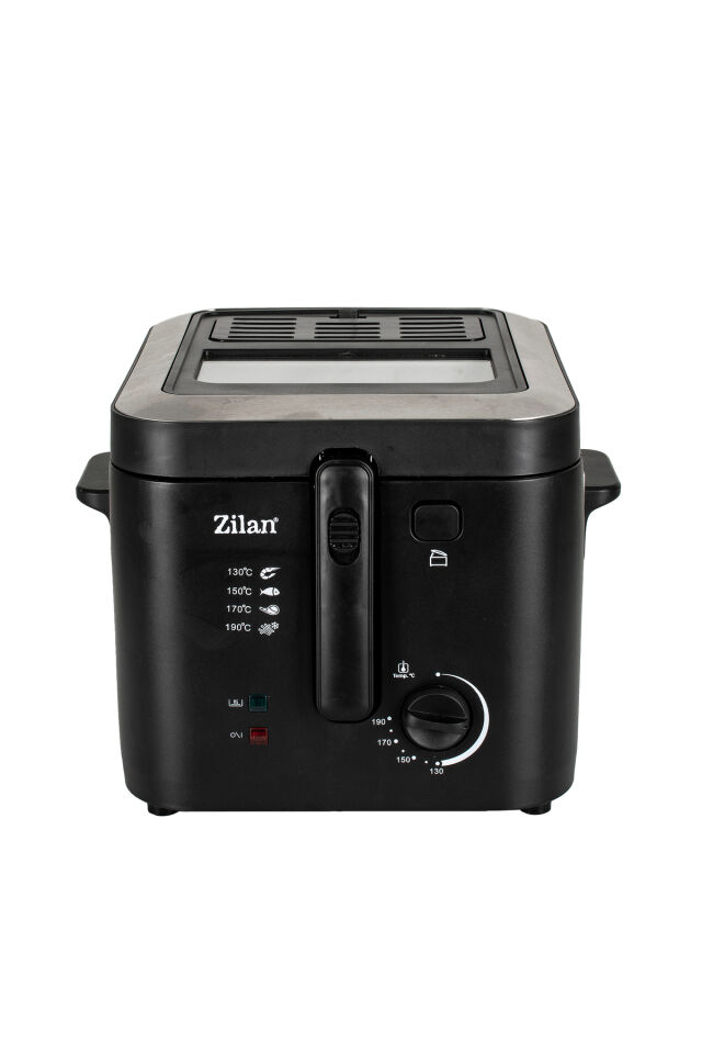 ZLN0010 Inox Fritöz | 2.5L | 1600W | Ayarlanabilir Termostat | Paslanmaz Çelik Gövde | XL