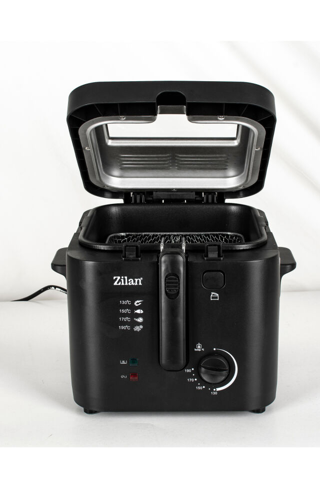 ZLN0010 Inox Fritöz | 2.5L | 1600W | Ayarlanabilir Termostat | Paslanmaz Çelik Gövde | XL