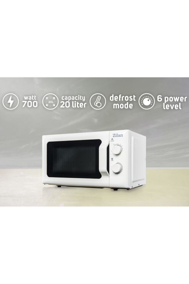 ZLN1174 | Mikrodalga Fırın | 20L Kapasite | 700W | 6 Kademeli | Buz Çözme