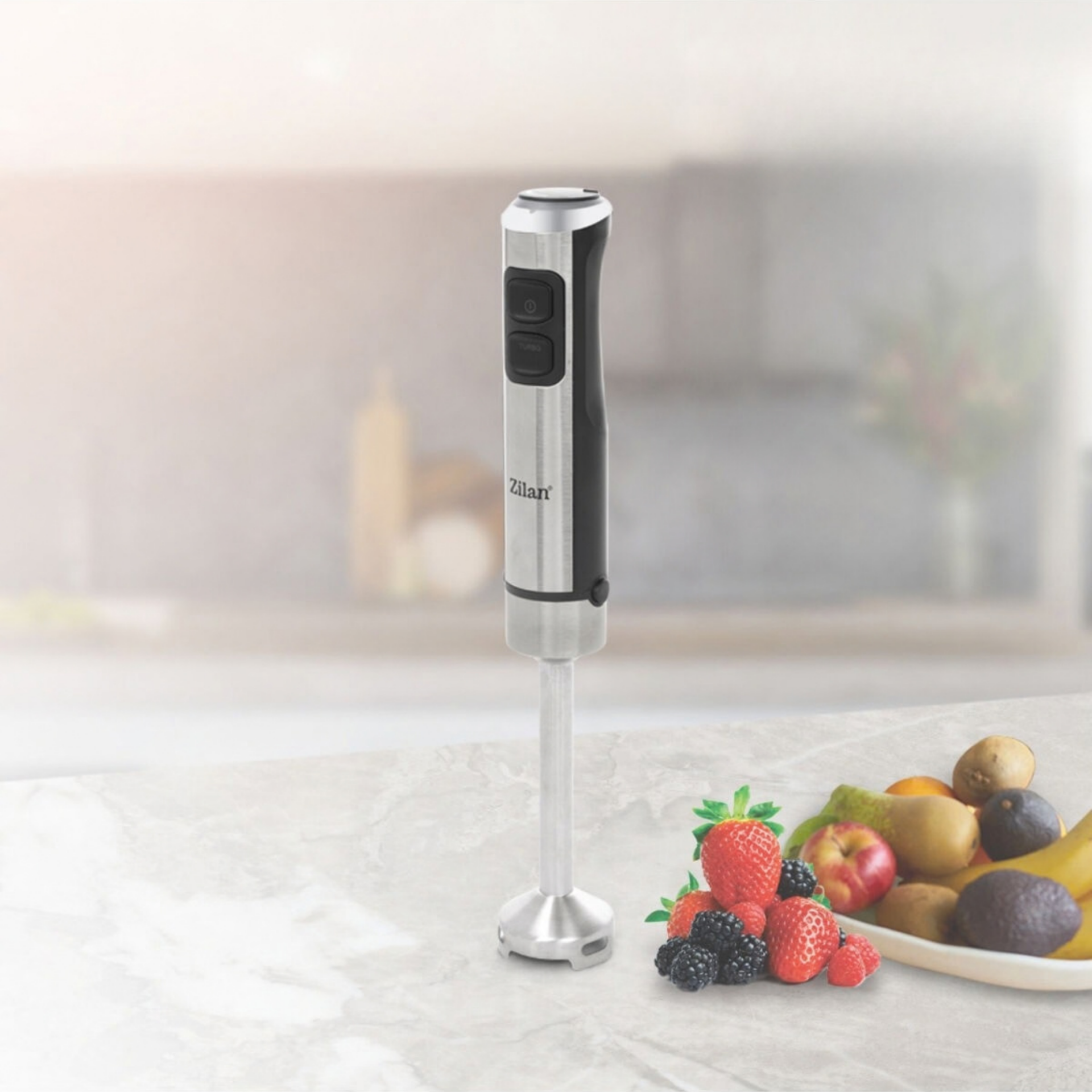 Zln3994 | Dikey El Blender | 1200W | 2 Hız Ayarı | Turbo Fonksiyonu | Paslanmaz Çelik Bıçaklar