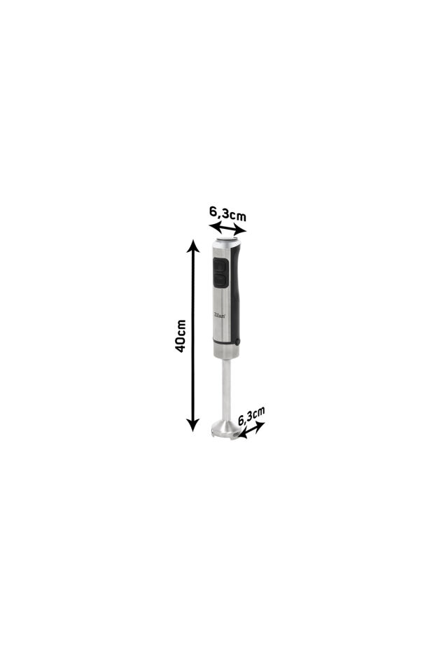Zln3994 | Dikey El Blender | 1200W | 2 Hız Ayarı | Turbo Fonksiyonu | Paslanmaz Çelik Bıçaklar