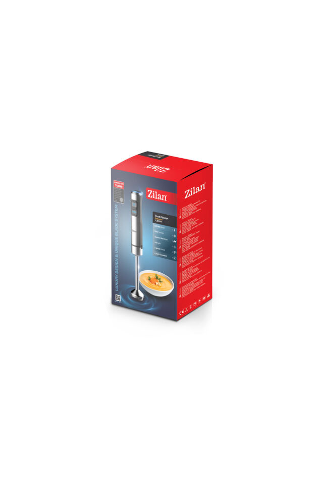 Zln3994 | Dikey El Blender | 1200W | 2 Hız Ayarı | Turbo Fonksiyonu | Paslanmaz Çelik Bıçaklar