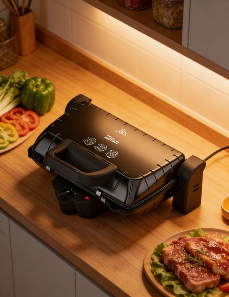 ZLN4021 Tost ve Sandviç Makinesi | 1600W | Çift Taraflı | Yapışmaz Kaplama | Çıkarılabilir Plakalar