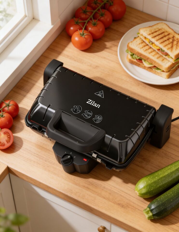ZLN4021 Tost ve Sandviç Makinesi | 1600W | Çift Taraflı | Yapışmaz Kaplama | Çıkarılabilir Plakalar