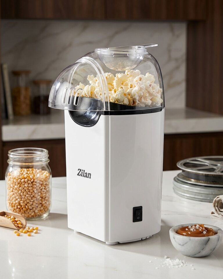 ZLN8044 Popcorn | Patlamış Mısır Makinesi | 1200W | Yağsız ve Sağlıklı Pişirme | Beyaz