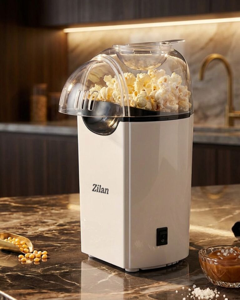 ZLN8044 Popcorn | Patlamış Mısır Makinesi | 1200W | Yağsız ve Sağlıklı Pişirme | Beyaz